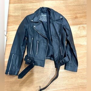 Aldo Black Leather Jacket